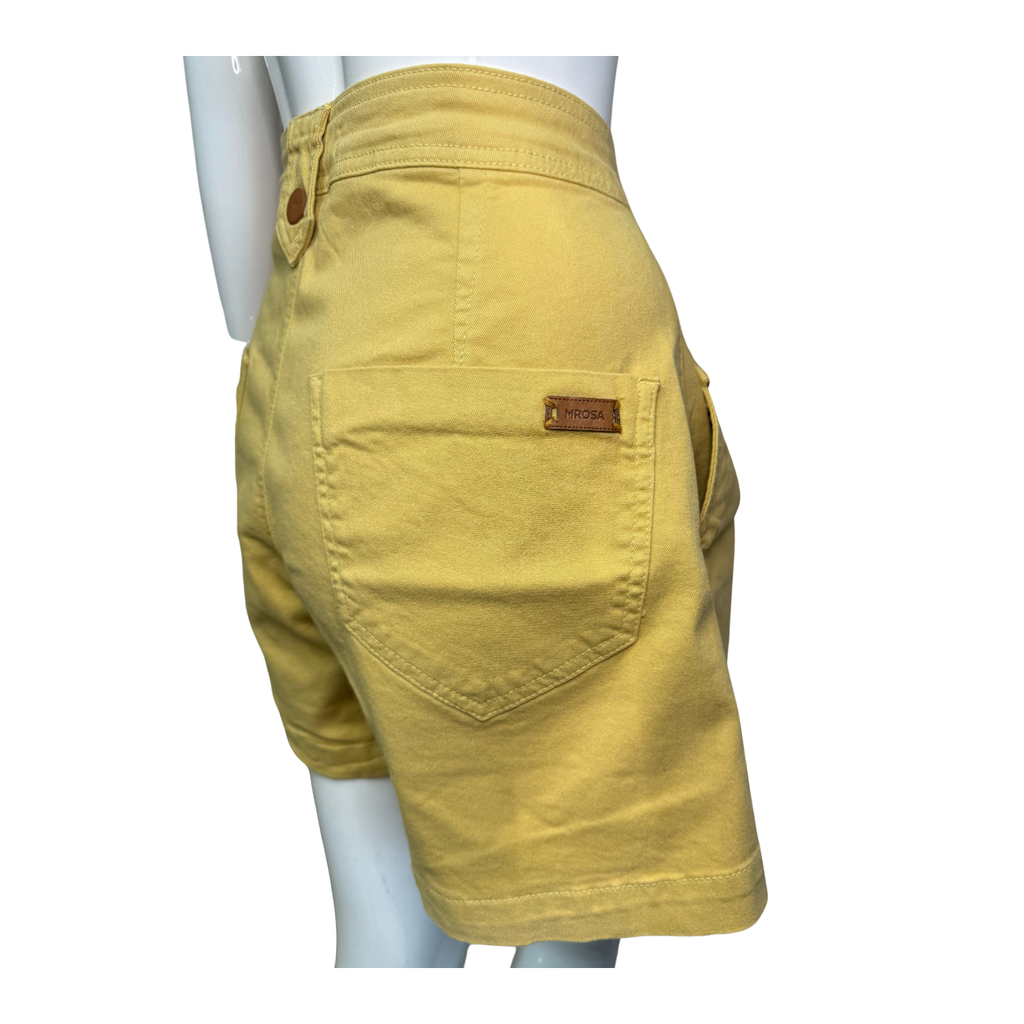 Morena Rosa Button Detail Twill Shorts
