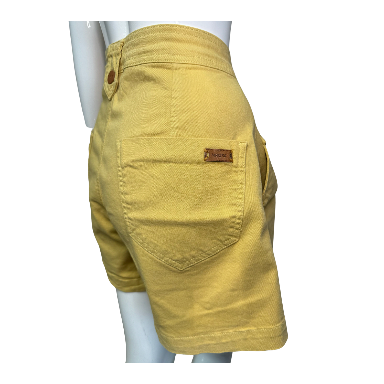 Morena Rosa Button Detail Twill Shorts