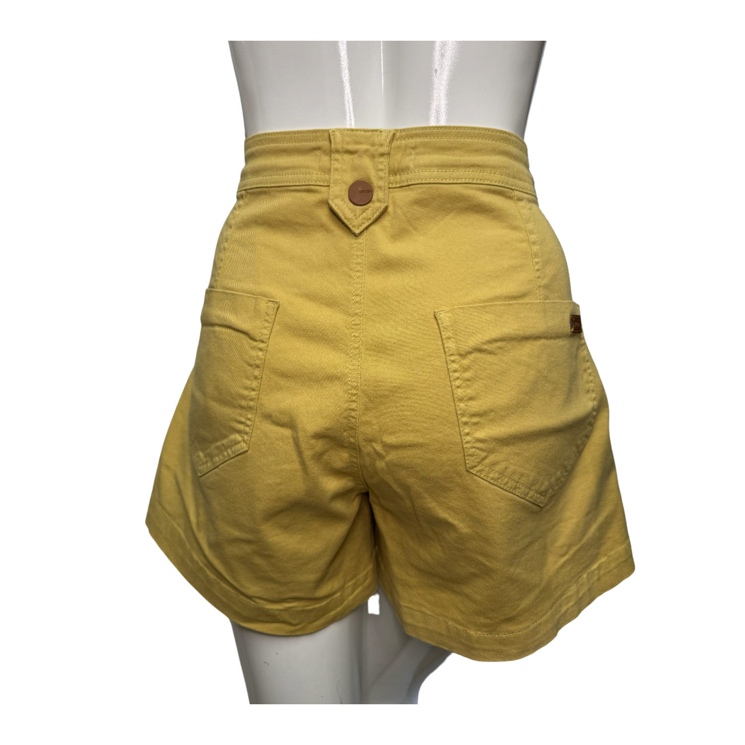 Morena Rosa Button Detail Twill Shorts