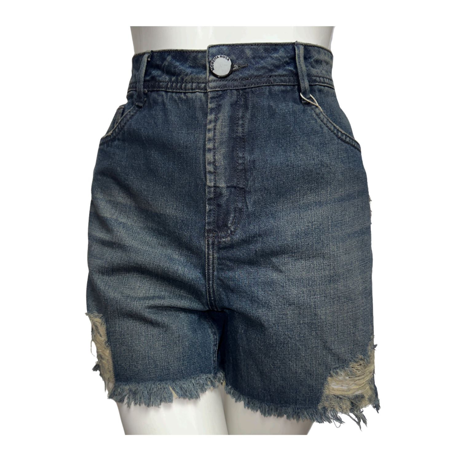 Black Suede Side Stripe Denim Shorts