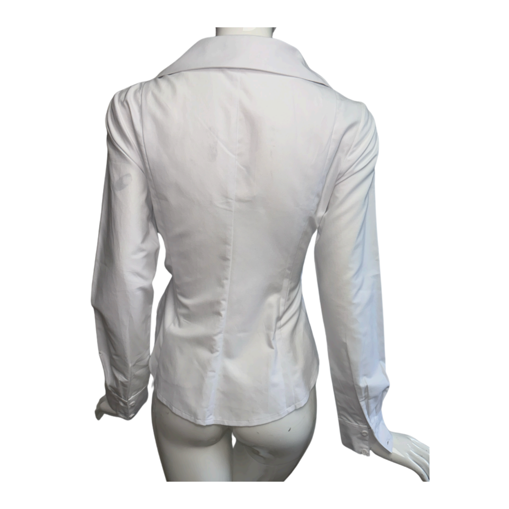 Helena White Side Bow Fashion Shirt