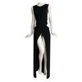 Satore Ferreira  Black Front Slit Maxi Dress