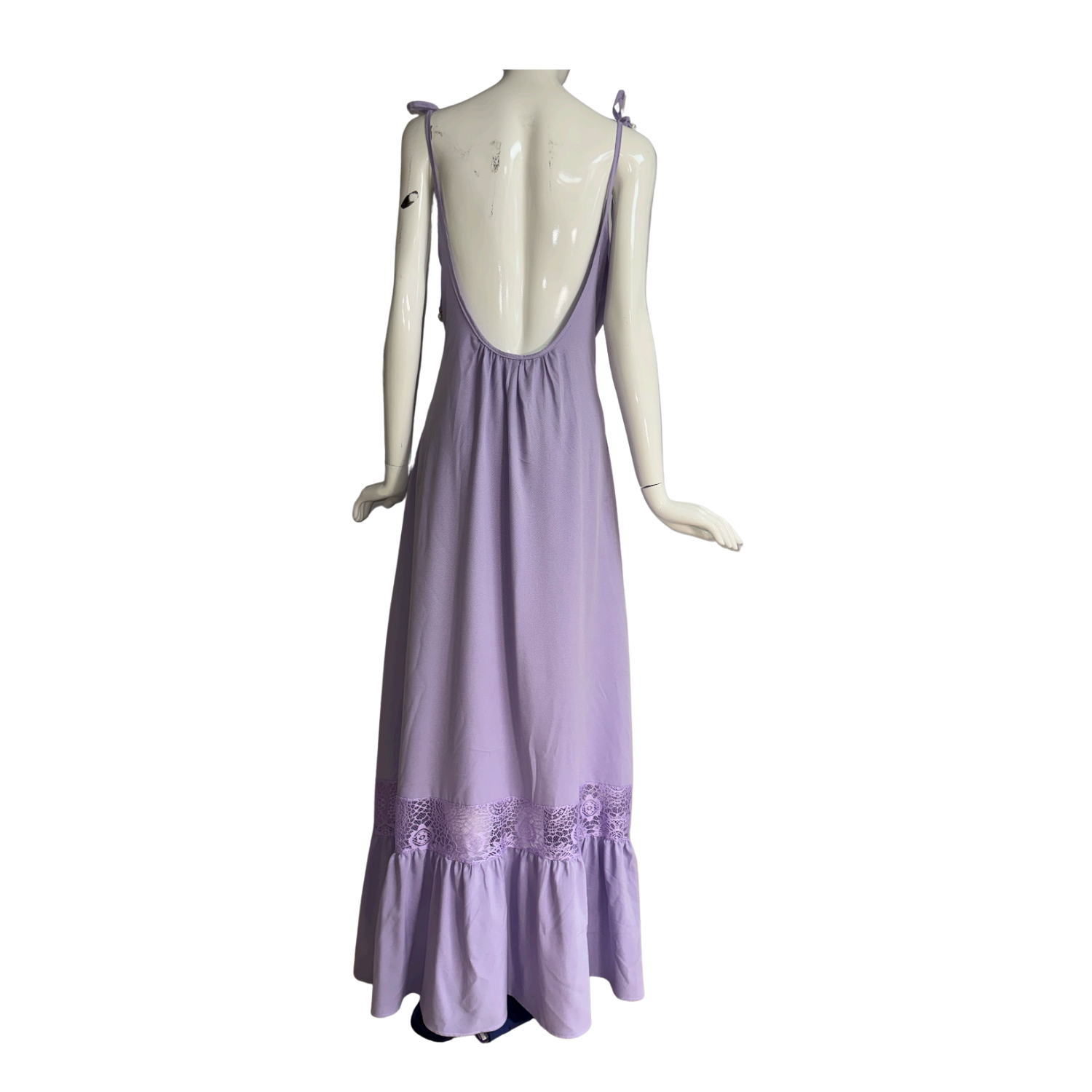 Amicci Lilac Dress with Lace Waist Detail