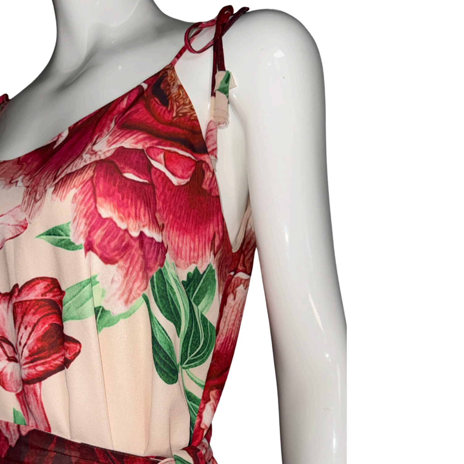 Satore Ferreira Beige Floral Maxi Dress