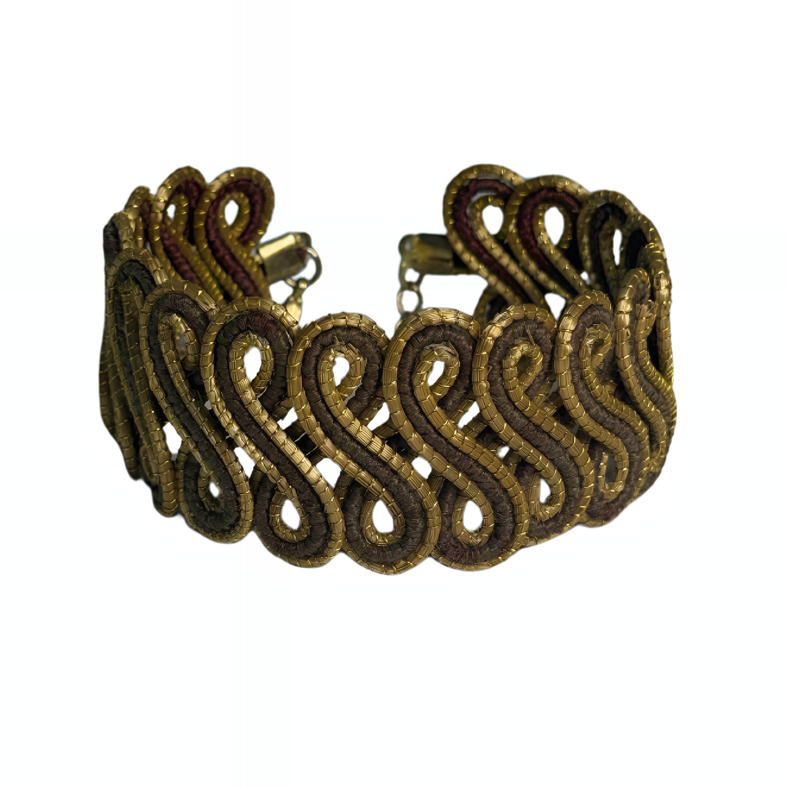 Gold & Brown S-Braided Golden Grass
