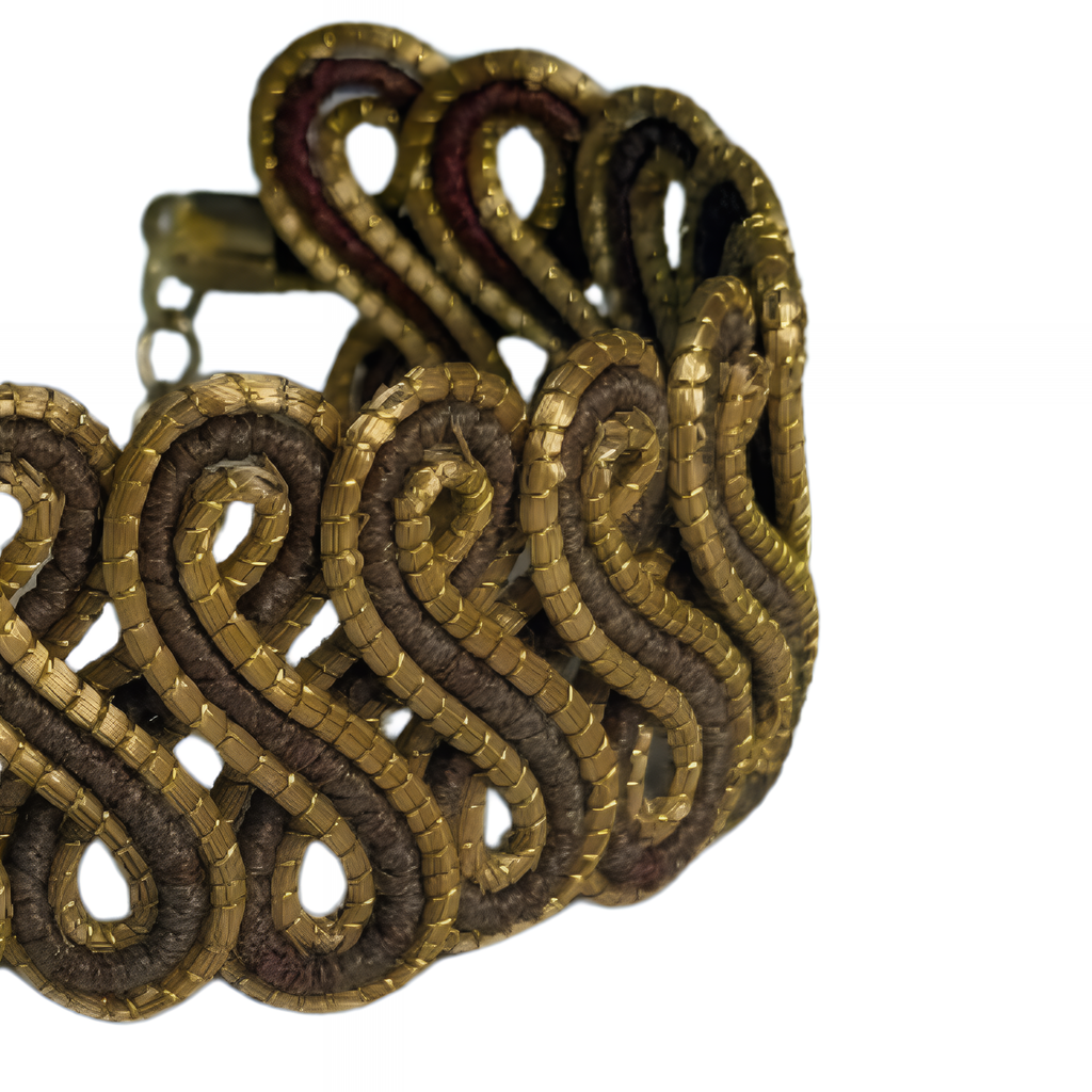 Gold & Brown S-Braided Golden Grass