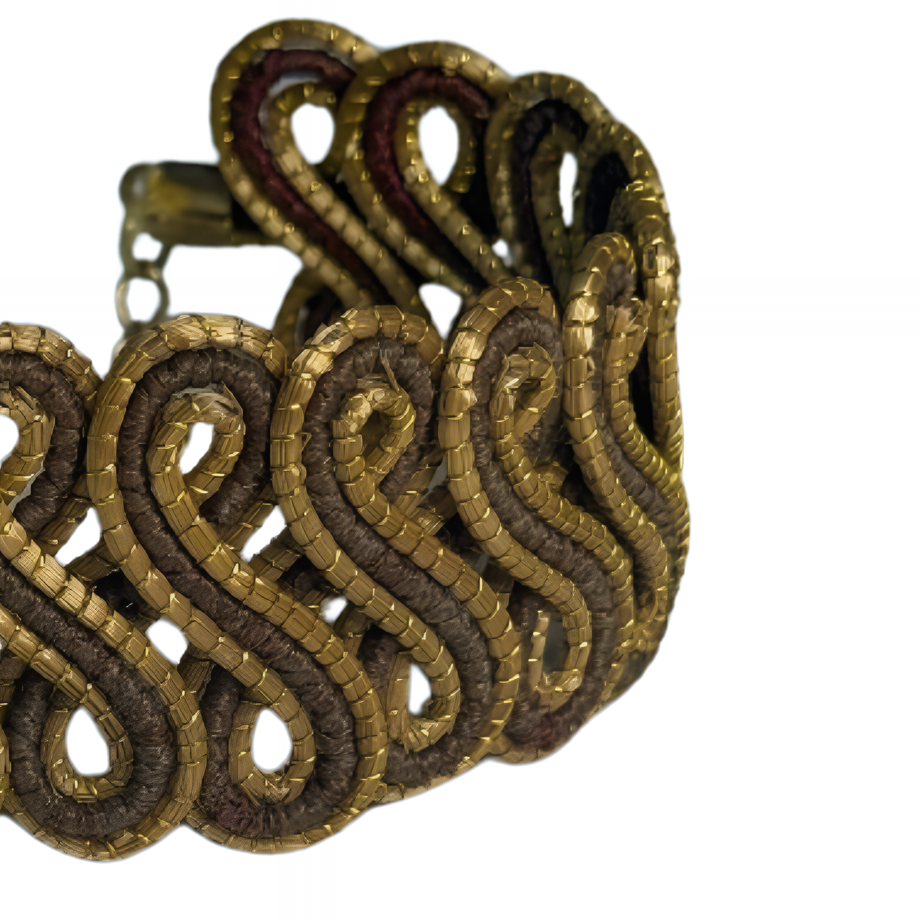 Gold & Brown S-Braided Golden Grass