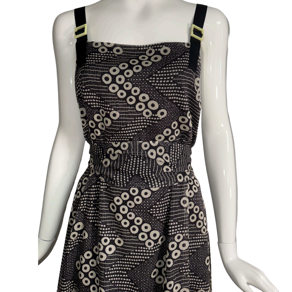 Satore Ferreira Geometric Circle Print Maxi Dress
