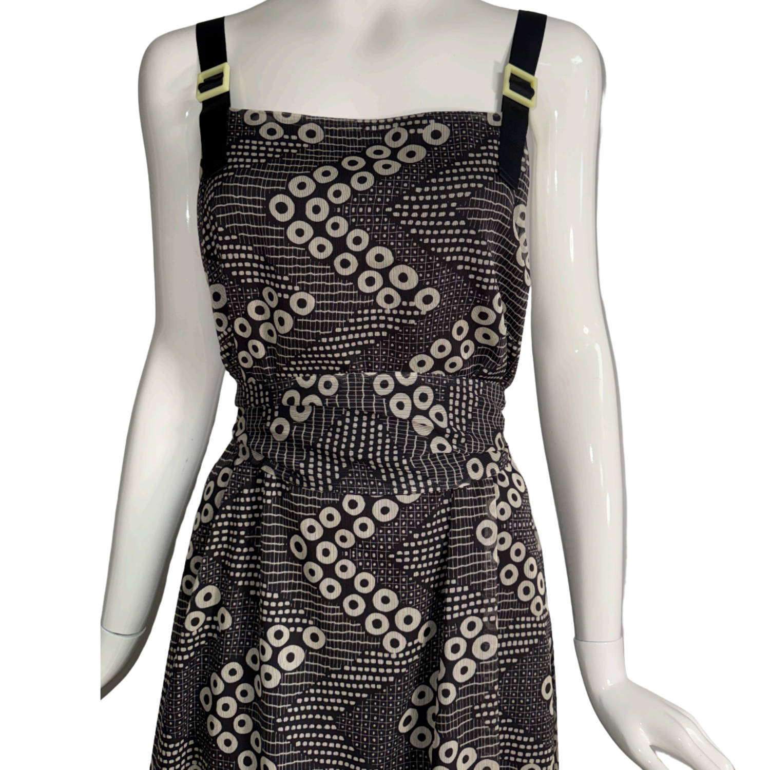 Satore Ferreira Geometric Circle Print Maxi Dress