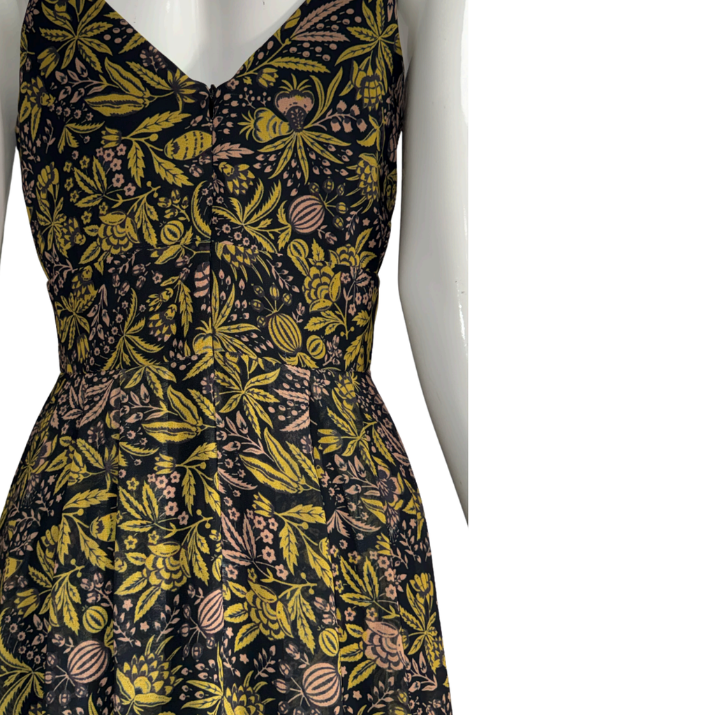 Satore Ferreira Black Floral Hippie Maxi Dress