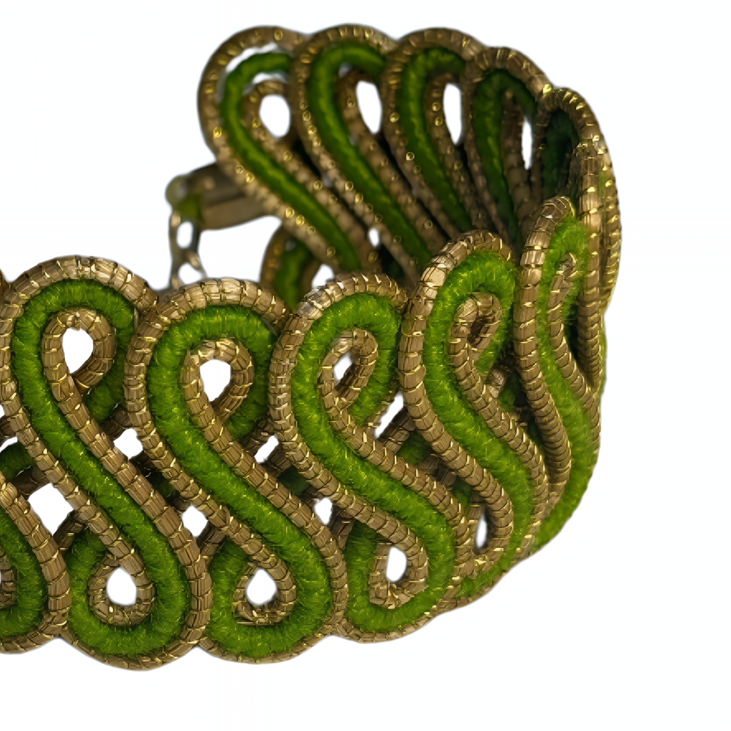 Gold & Green S-Braided Golden Grass