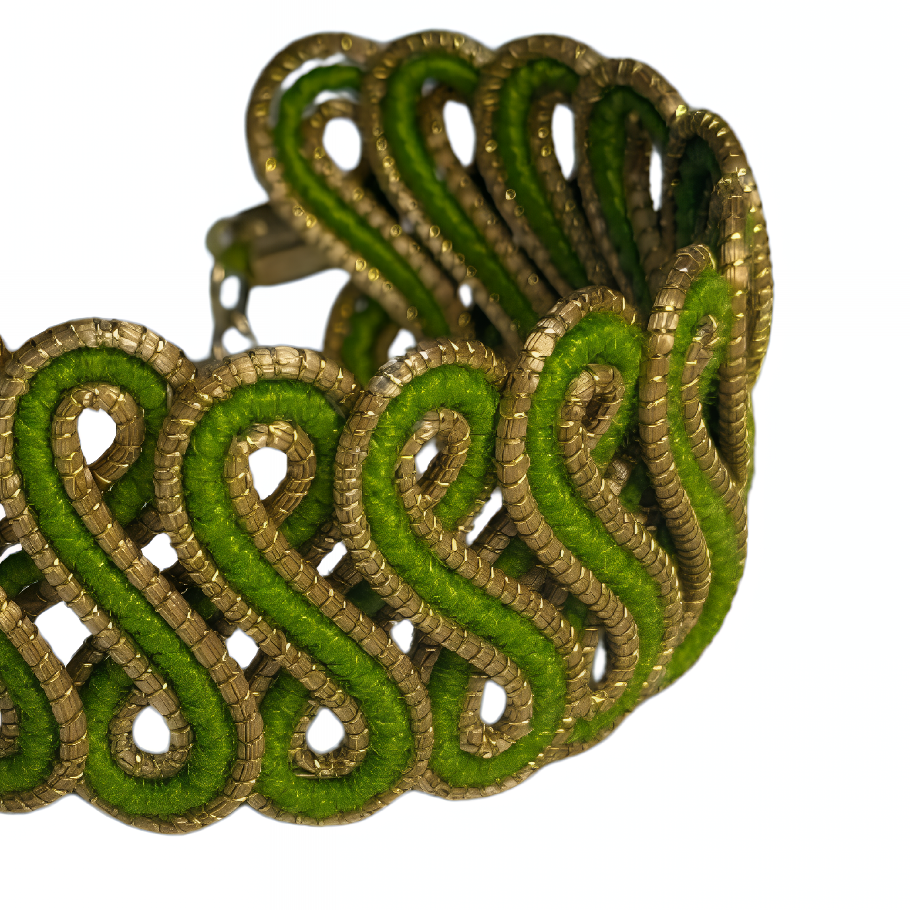 Gold & Green S-Braided Golden Grass
