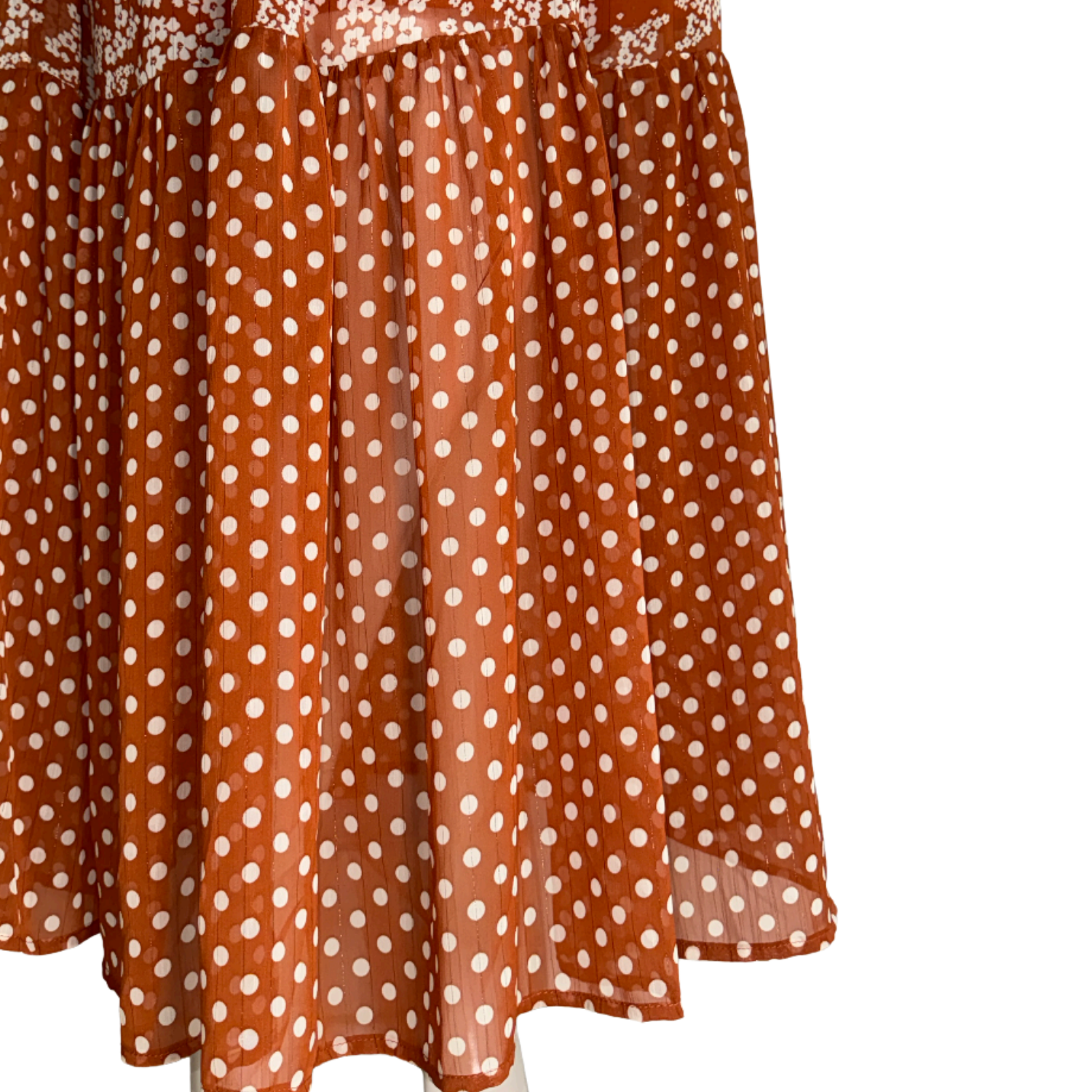 Satore Ferreira Bronze Floral Dress with Buckle Belt