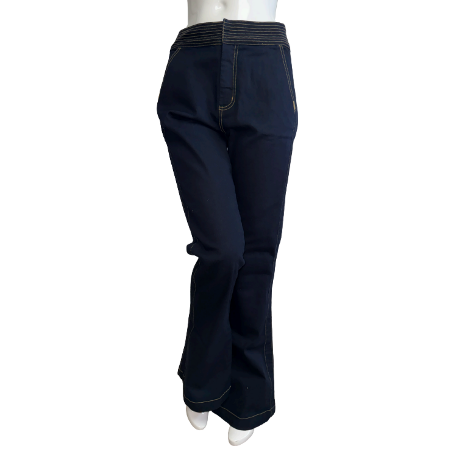 Morena Rosa Dark Blue Flare Jeans