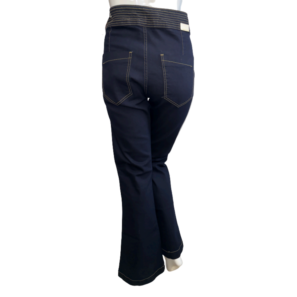 Morena Rosa Dark Blue Flare Jeans