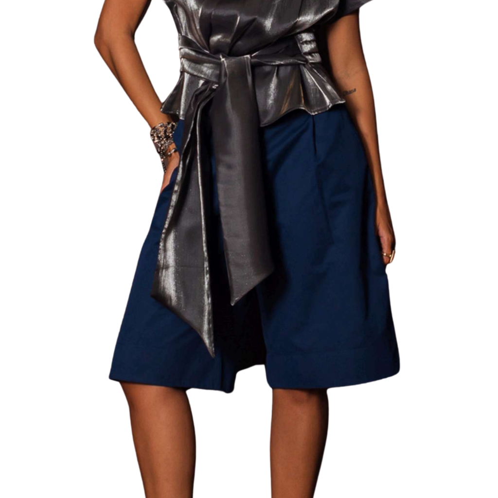 Satore Ferreira – Blue Tailored Cotton Trousers