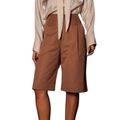 Satore Ferreira – Chocolate Tailored Cotton Trousers