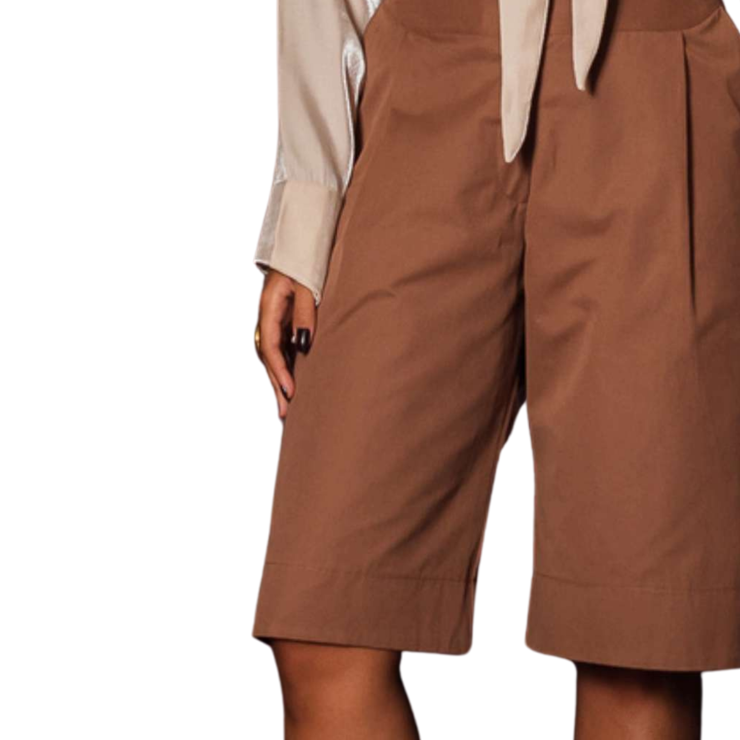 Satore Ferreira – Chocolate Tailored Cotton Trousers