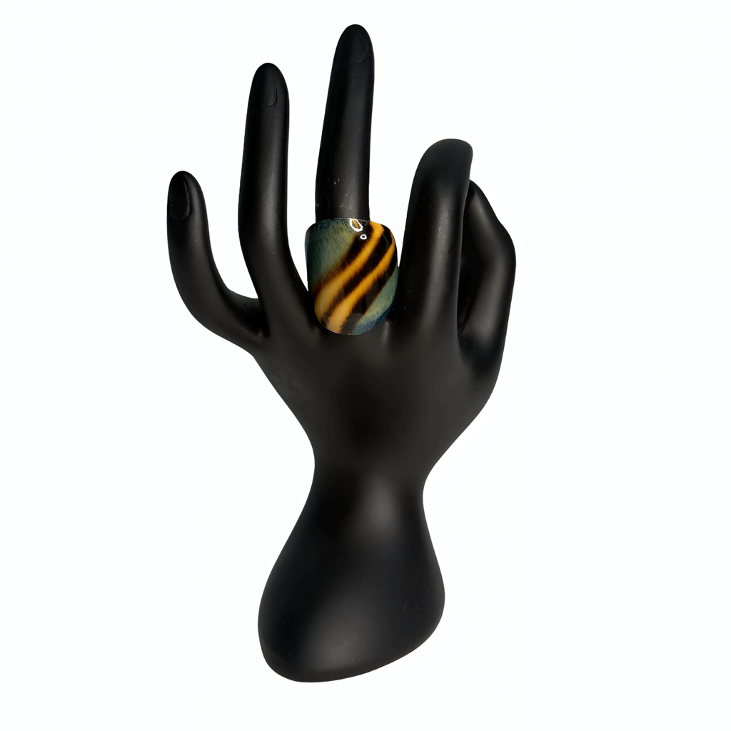 Green, Yellow & Black Animal-Print Bamboo