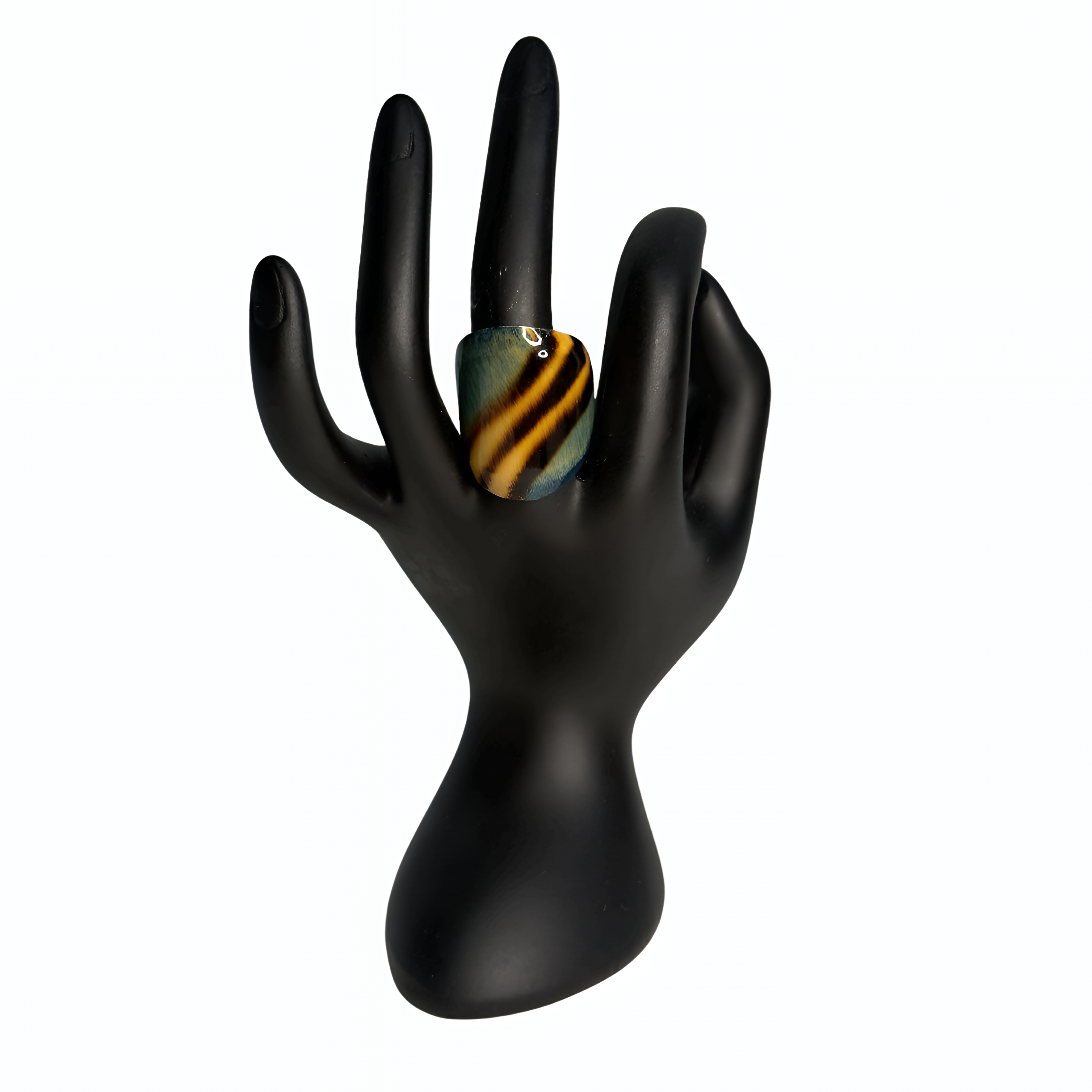 Green, Yellow & Black Animal-Print Bamboo
