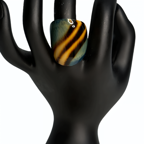 Green, Yellow & Black Animal-Print Bamboo