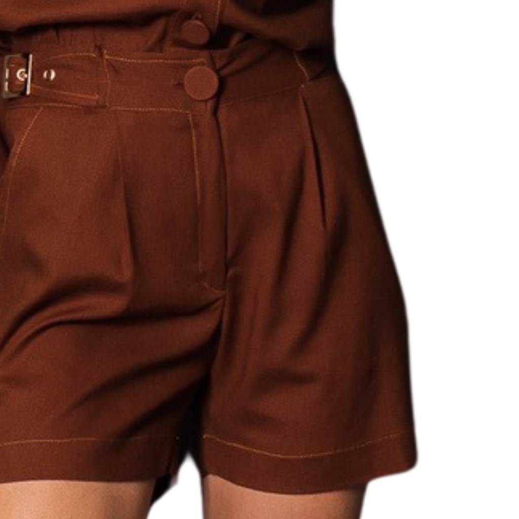 Satore Ferreira – Chocolate Linen Shorts
