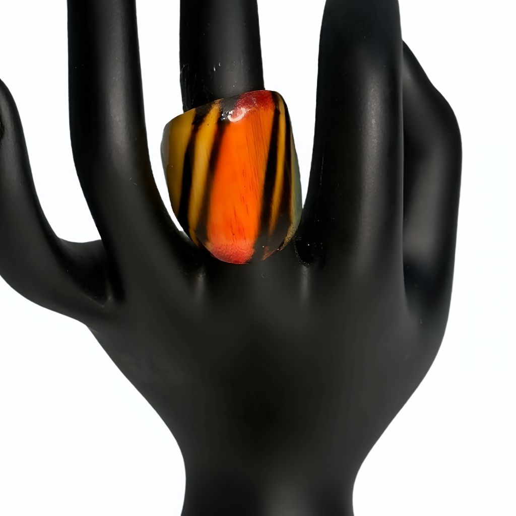 Orange, Yellow & Black Animal-Print