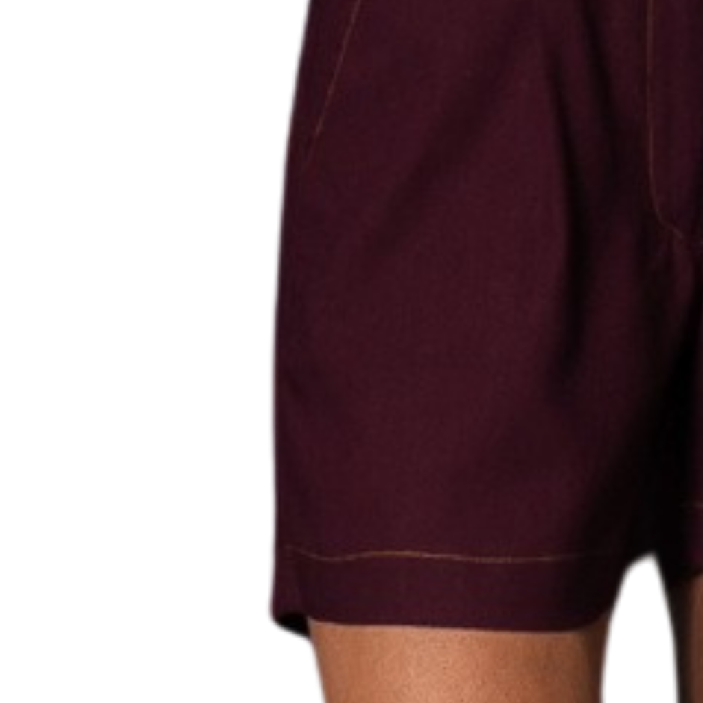 Satore Ferreira – Burgundy Linen Shorts
