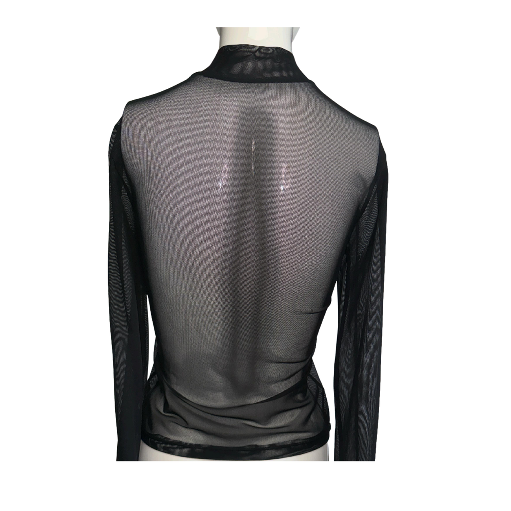 Satore Ferreira Embroidered Sheer Tulle Blouse